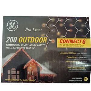 *New* GE Pro-Line 200 Commercial Grade Outdoor Christmas Lights Multicolor